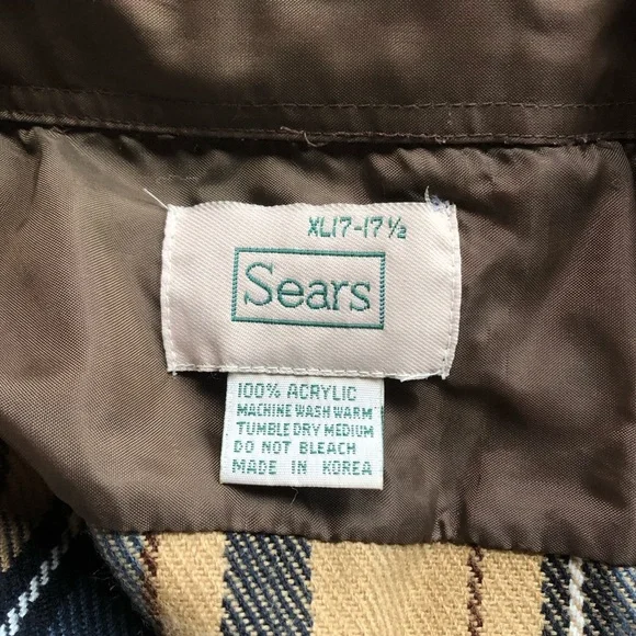 Vintage Sears Flannel Shirt - Picture 3 of 4